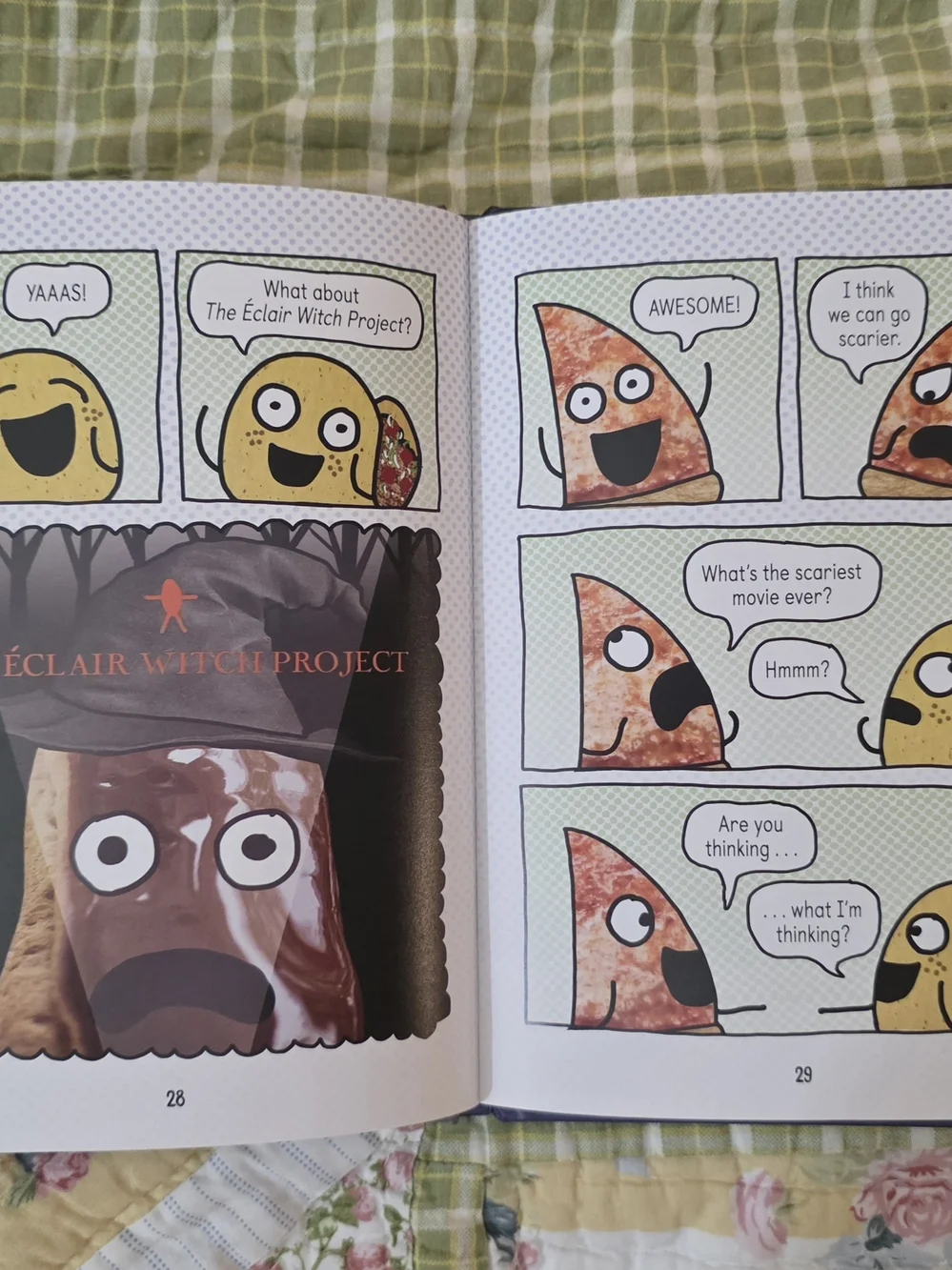 Pizza and Taco Dare to Be Scared! Hardcover Book